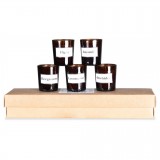 SCENTED CANDLES O INT NATURAL SET OF 5